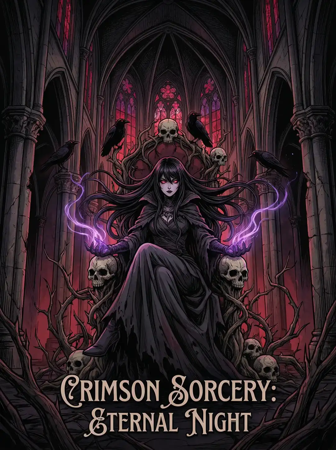 h动漫 绯红魔典 暗黑哥特动漫封面